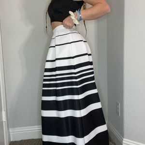 Two piece prom dress